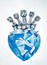 "Aquamarine Royal Crown" - Original Watercolor SOLD