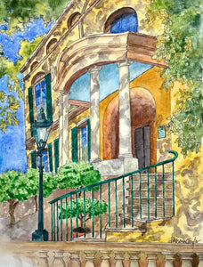 "Owens-Thomas House" Original Watercolor