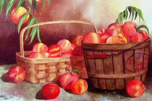 "Peaches in Baskets" ~ From A Private Collection