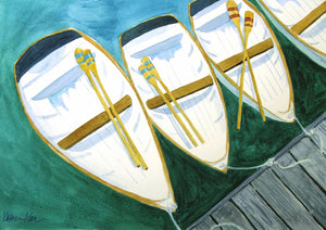 "Ready to Row" Original Watercolor Painting